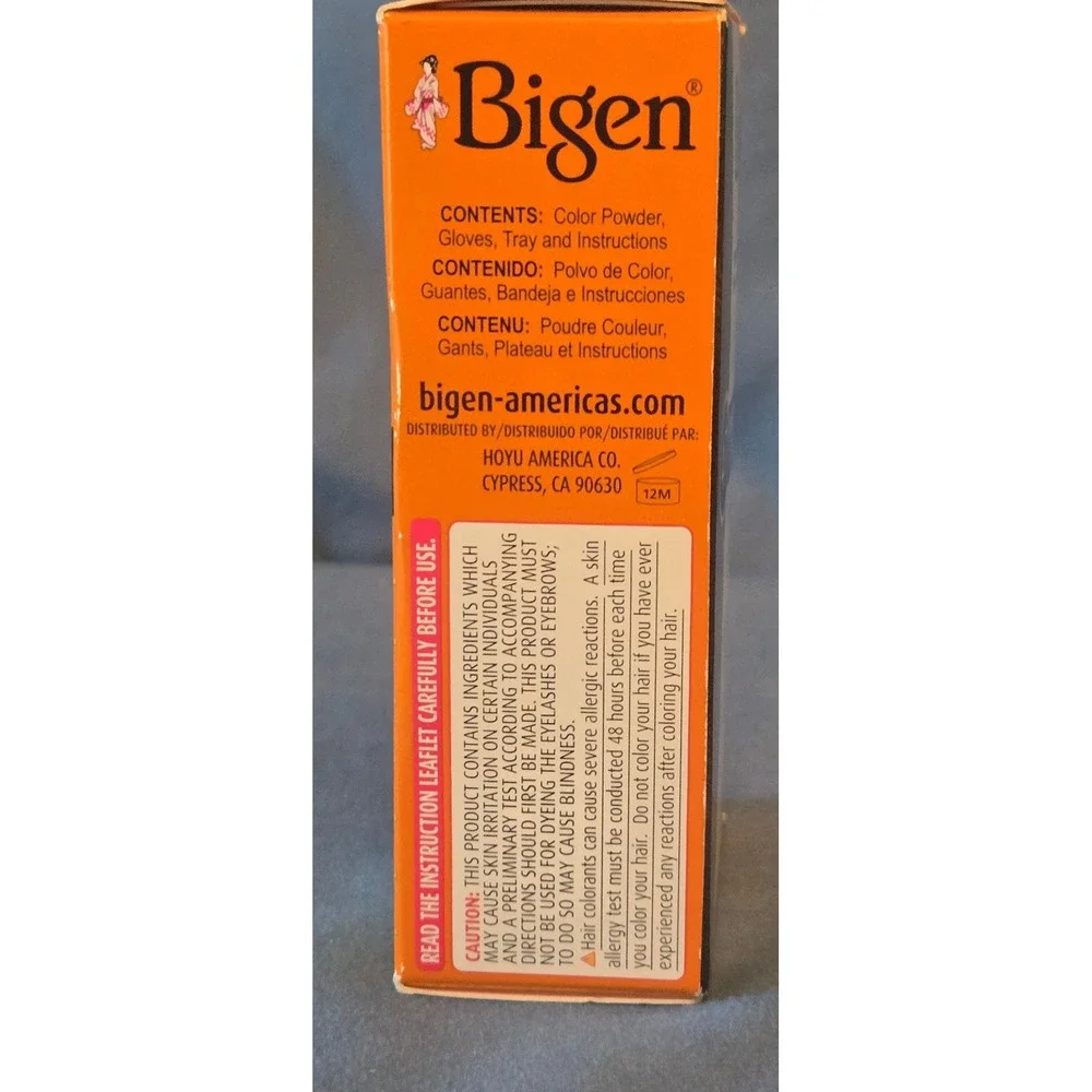 Bigen Permanent Powder Hair Color 47 Medium Chestnut Ammonia Free 0.21oz Hoyu